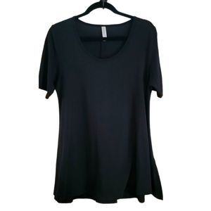 LuLaRoe Black Round Neckline Tunic Small NWOT